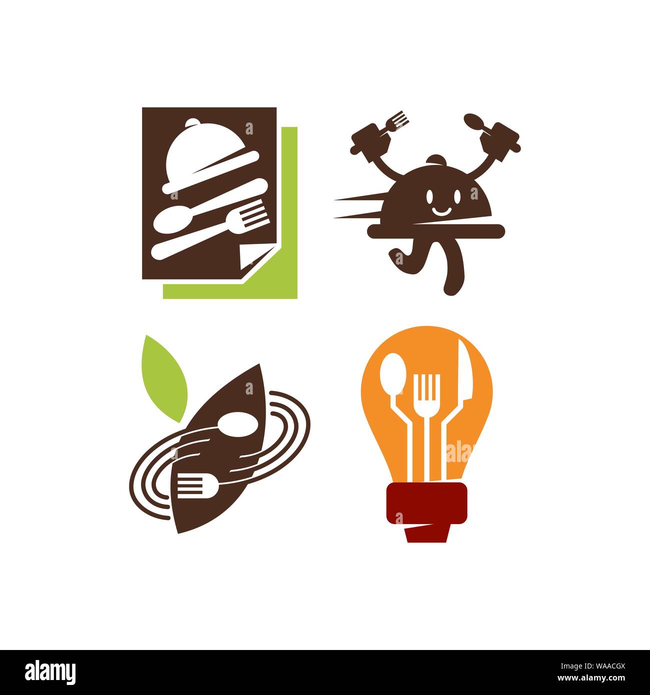 Restaurant Service Abstract Logo Template Symbol Icon Stock Vector ...