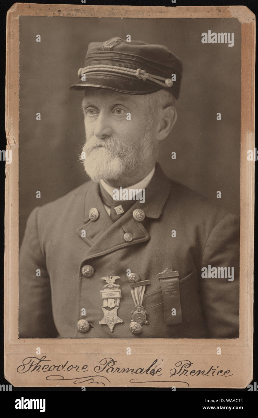 Civil War veteran Theodore Parmalee Prentice Stock Photo