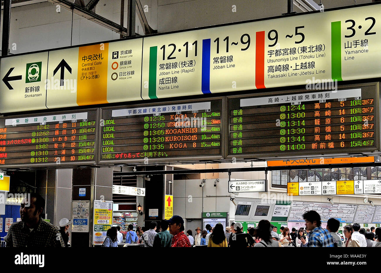 Ueno railway station, Tokyo, Japon Stock Photo