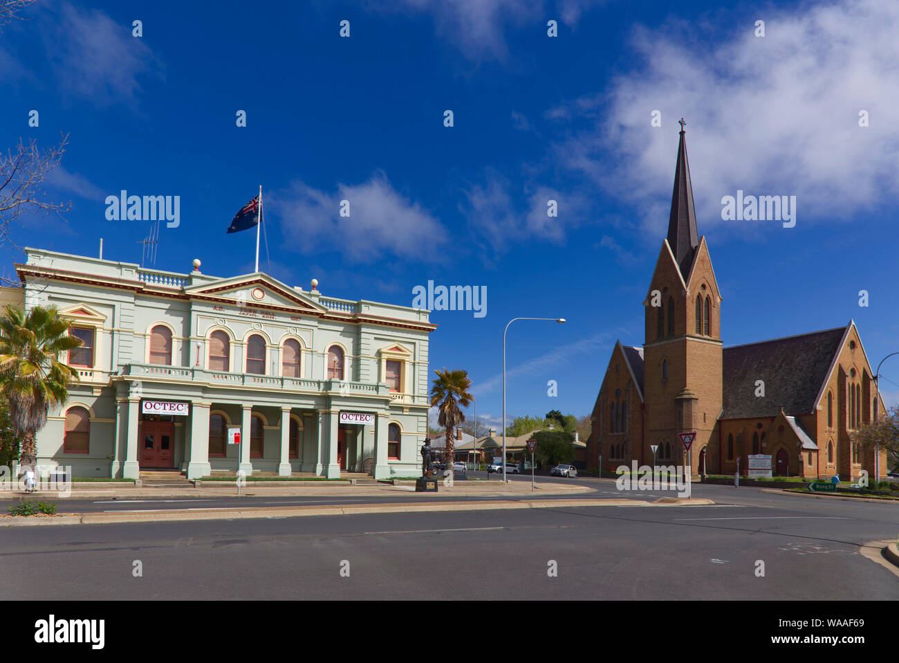 Town Hall 1888 In Stuccoed Italianate Style Designed By Sydney Architect J J Clarke Orange Nsw Australia Stock Photo Alamy