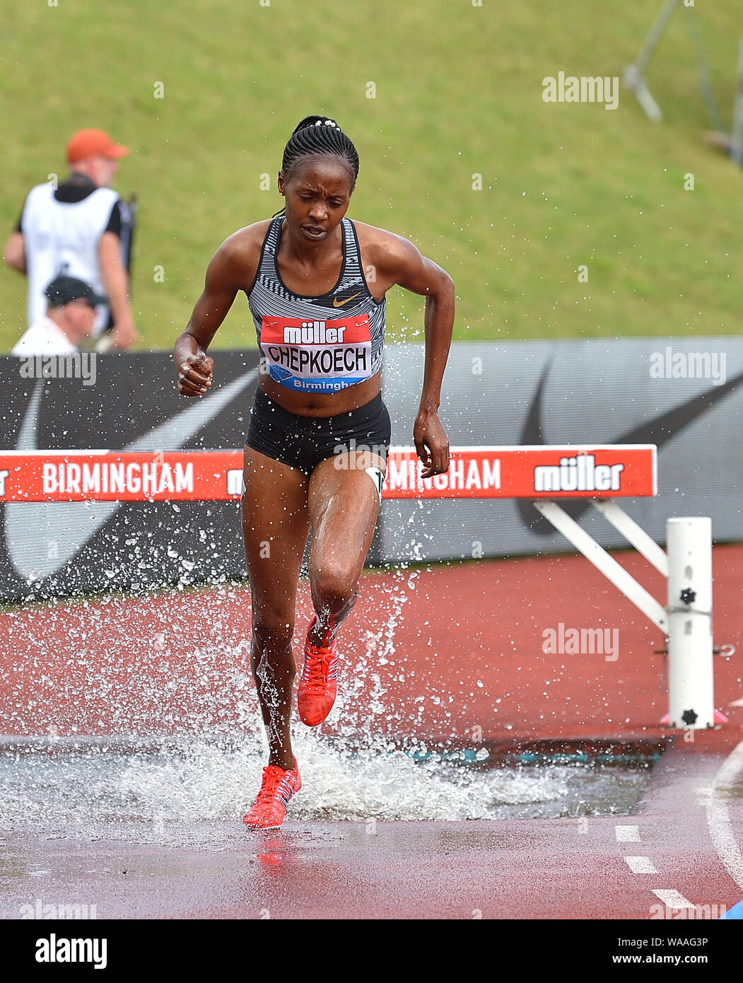 Beatrice Chepkoech Kenya In Action During The Iaaf Diamond League Athletics At The Alexander Stadium In Birmingham Stock Photo Alamy