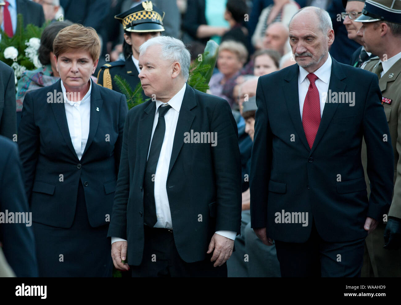 July 31, 2015 Warsaw, Poland. 71st anniversary of Warsaw Uprising Stock ...