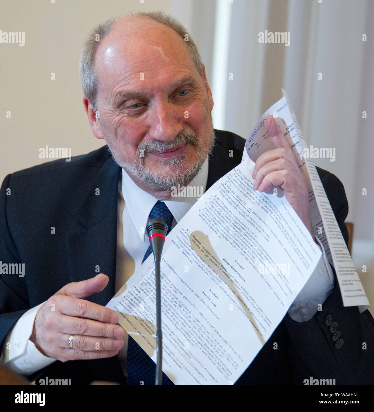 Antoni Macierewicz Stock Photo