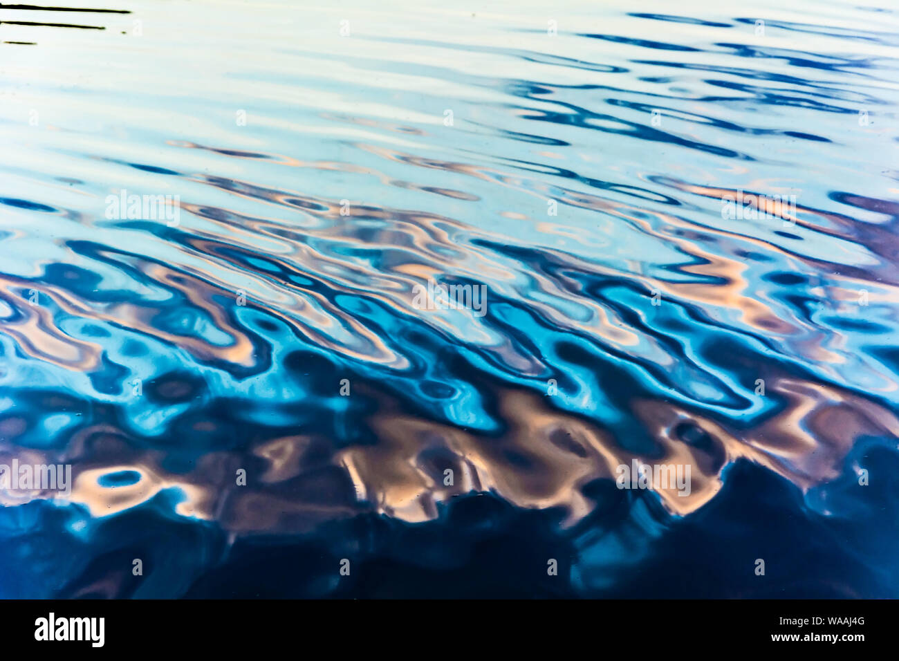 abstract reflection in water ripples Stock Photo - Alamy