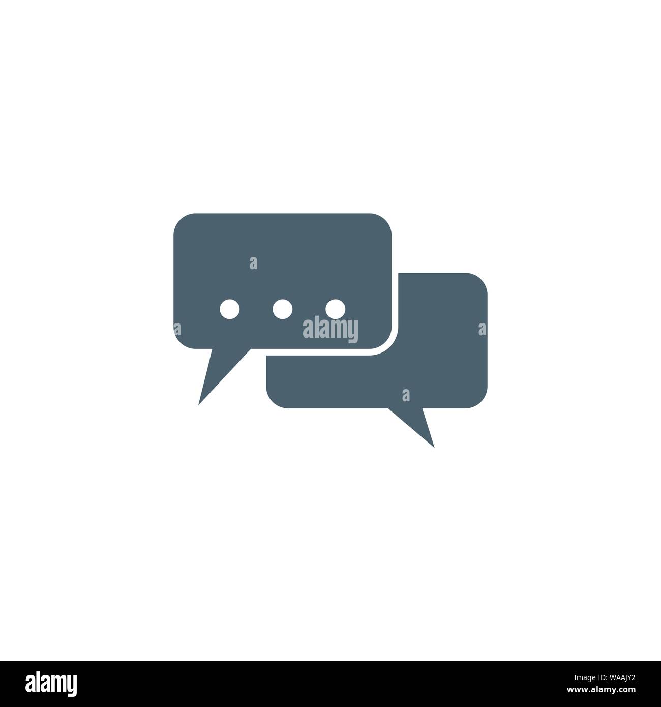 Speech Bubble Flat related vector glyph icon Stock Vector Image & Art ...
