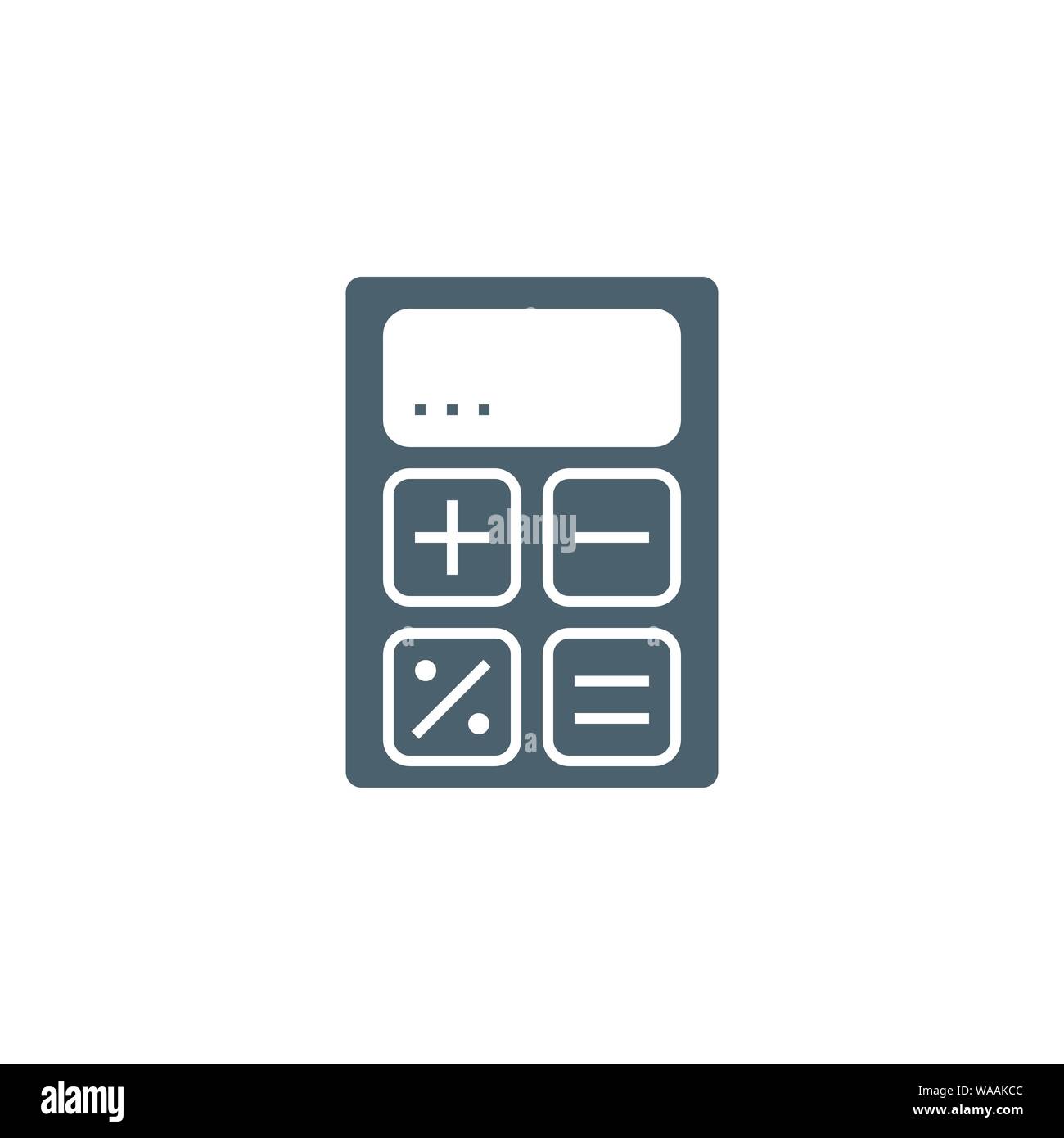 Calculator related vector glyph icon Stock Vector Image & Art - Alamy