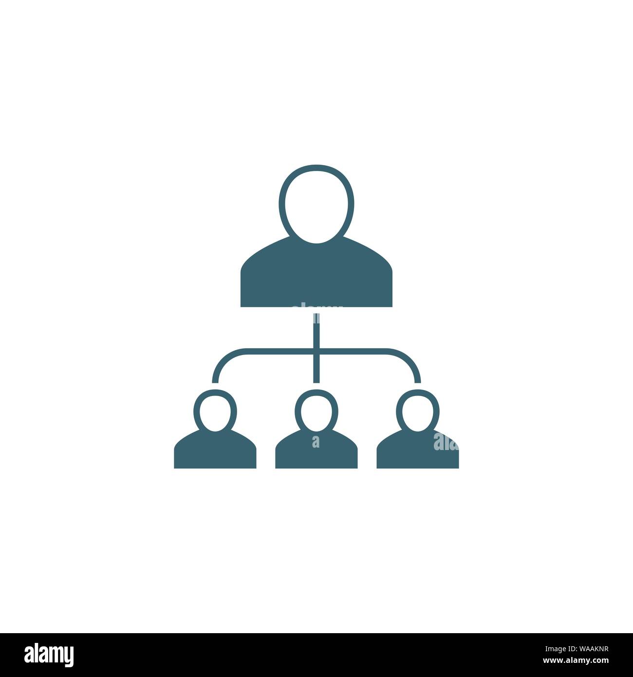 Organization Flat related vector glyph icon. Stock Vector