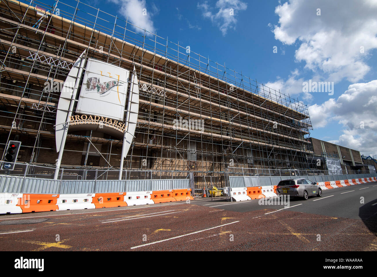 Construction work on Broadmarsh Shopping Centre in Nottingham City Centre, Nottinghamshire England UK Stock Photo