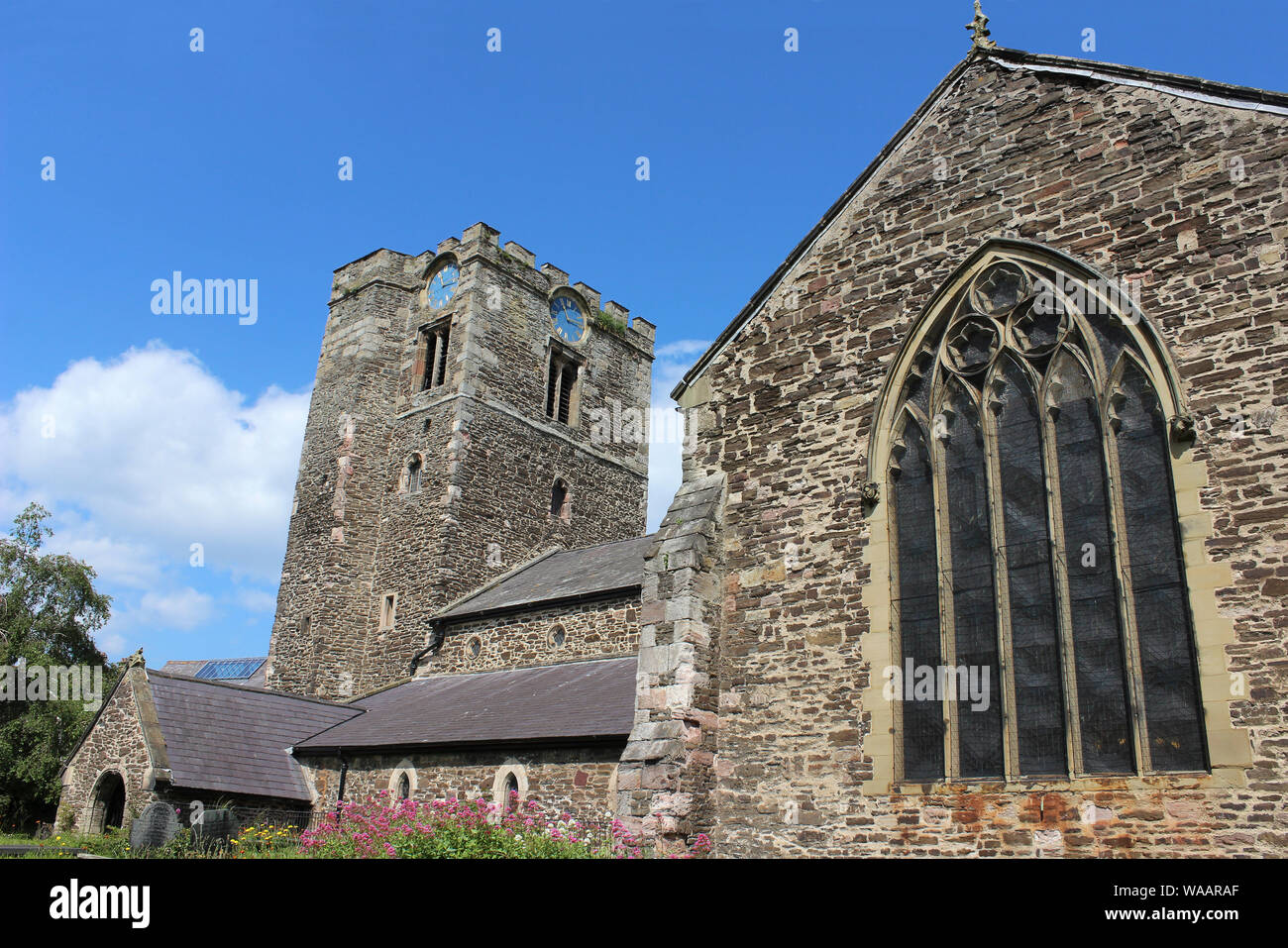 Church of St Mary and All Saints, Conwy, Wales Stock Photo
