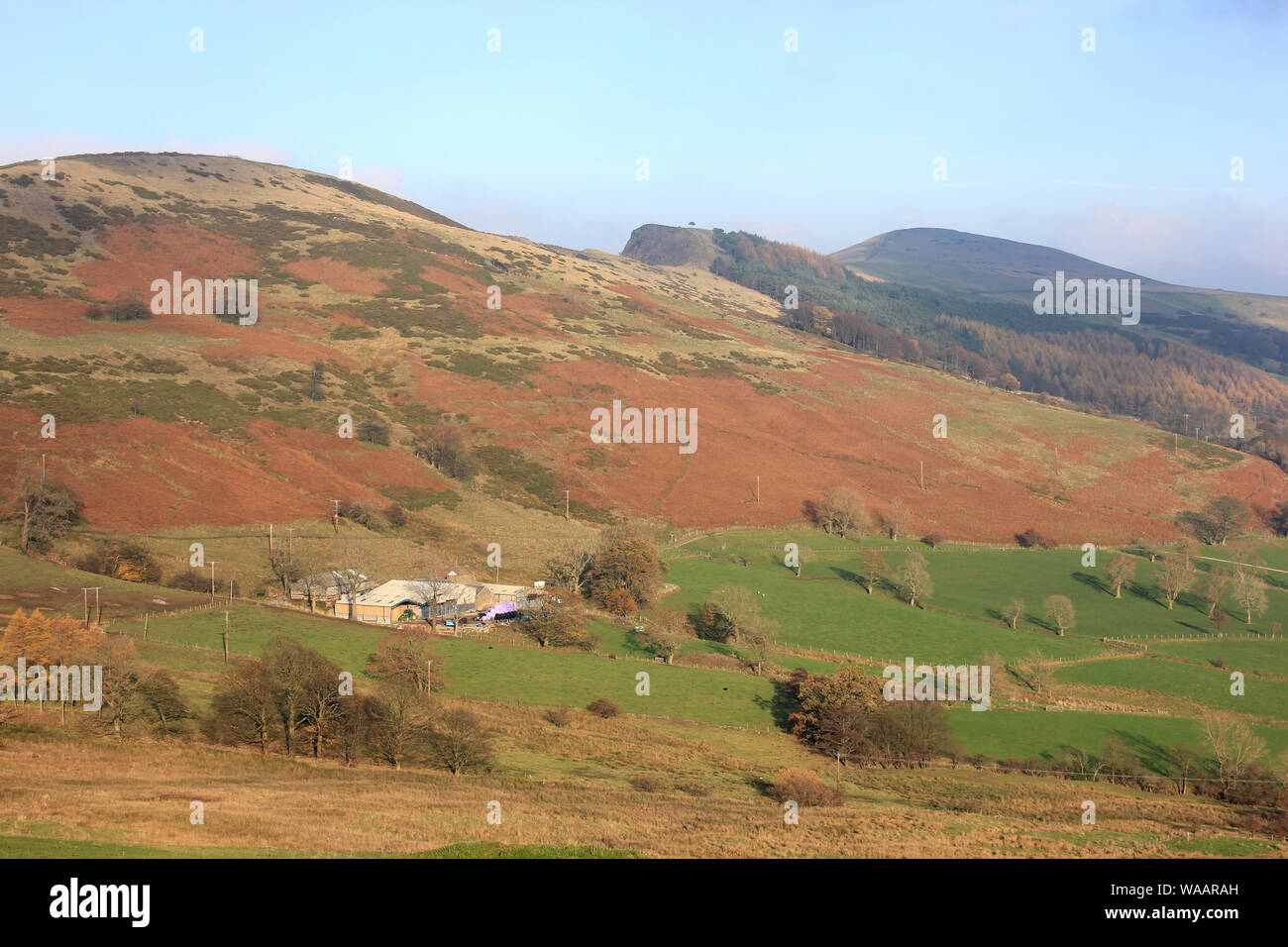 Derbyshire Dales And the Great Ridge Outside Castleton, Derbyshire, UK Stock Photo