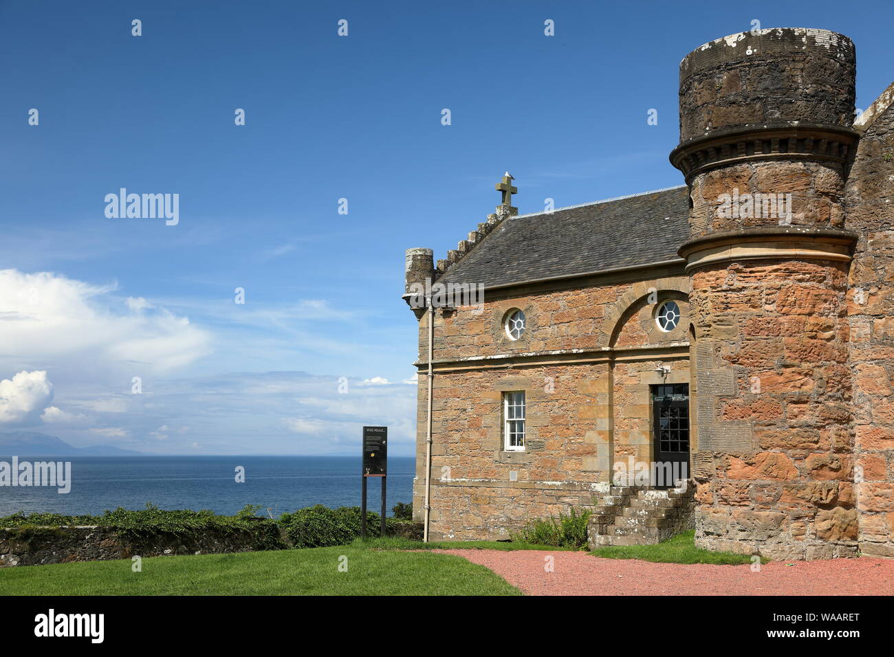 Culzean Castle, Scotland, UK. Clock Tower Courtyard. Stock Photo