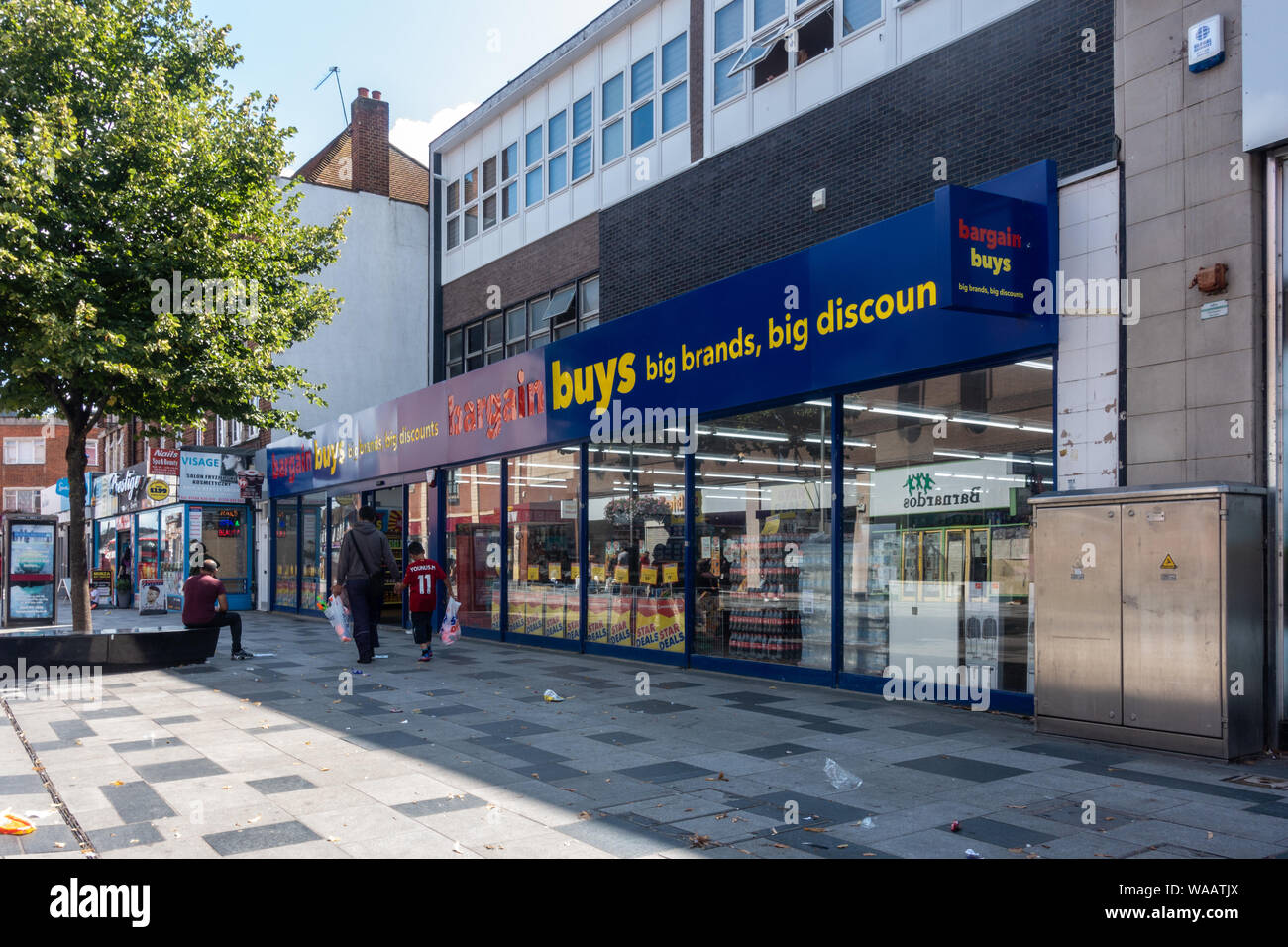 The bargain buys discount retailer shop on Slough High Street, UK Stock Photo Alamy