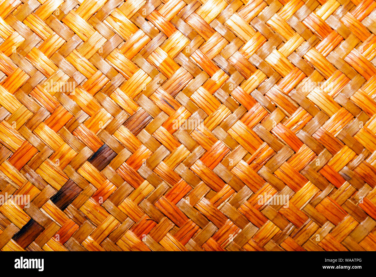 background, texture the surface of a woven straw mat Stock Photo Alamy