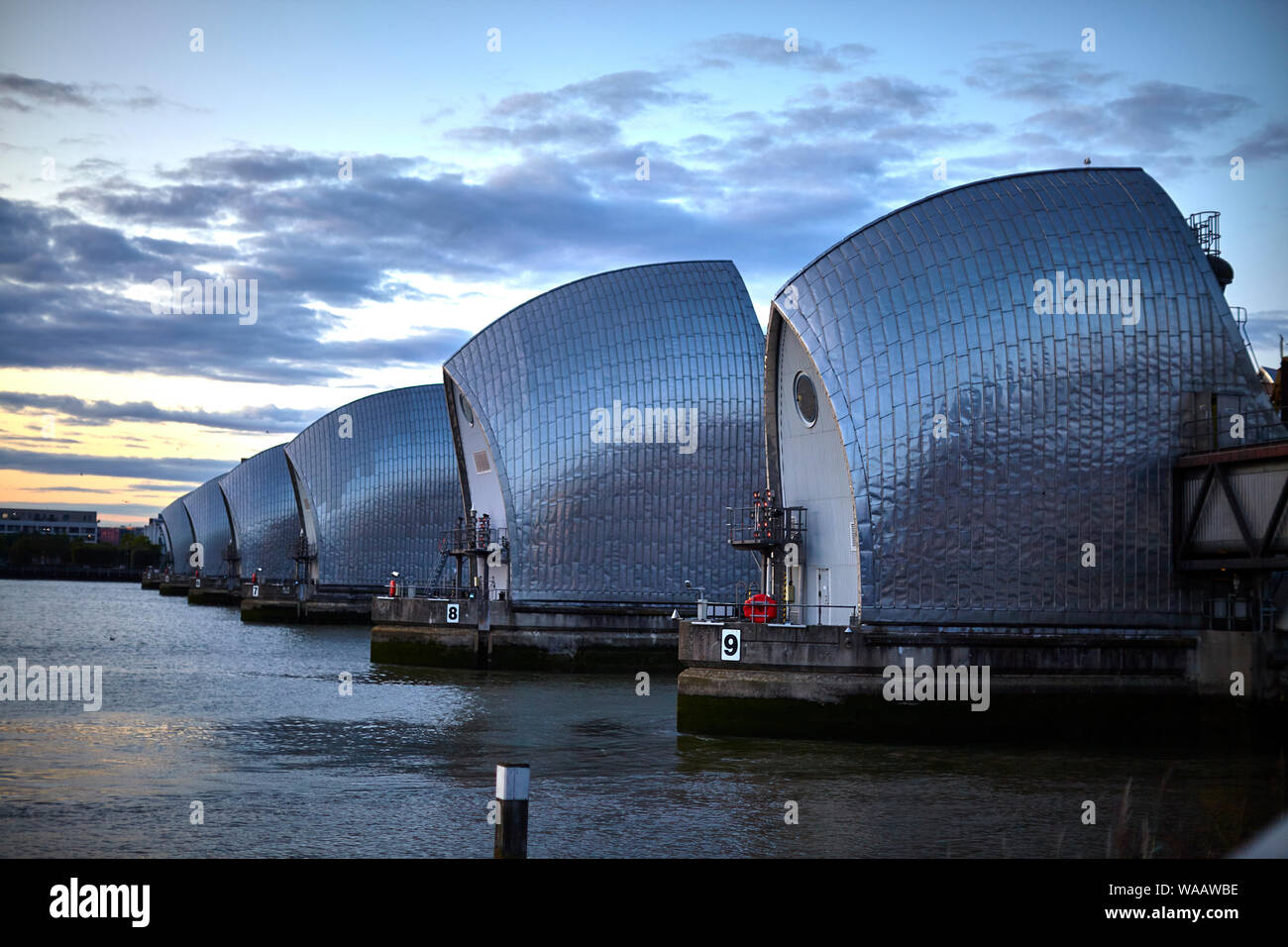 The Thames Barrier Prevents The Floodplain Of Most Of Greater London From Being Flooded By Exceptionally High Tides Storm Surges From The North Sea Stock Photo Alamy The Thames Barrier Prevents The Floodplain Of Most Of Greater London From Being Flooded By Exceptionally High Tides Storm Surges From The North Sea Stock Photo Alamy