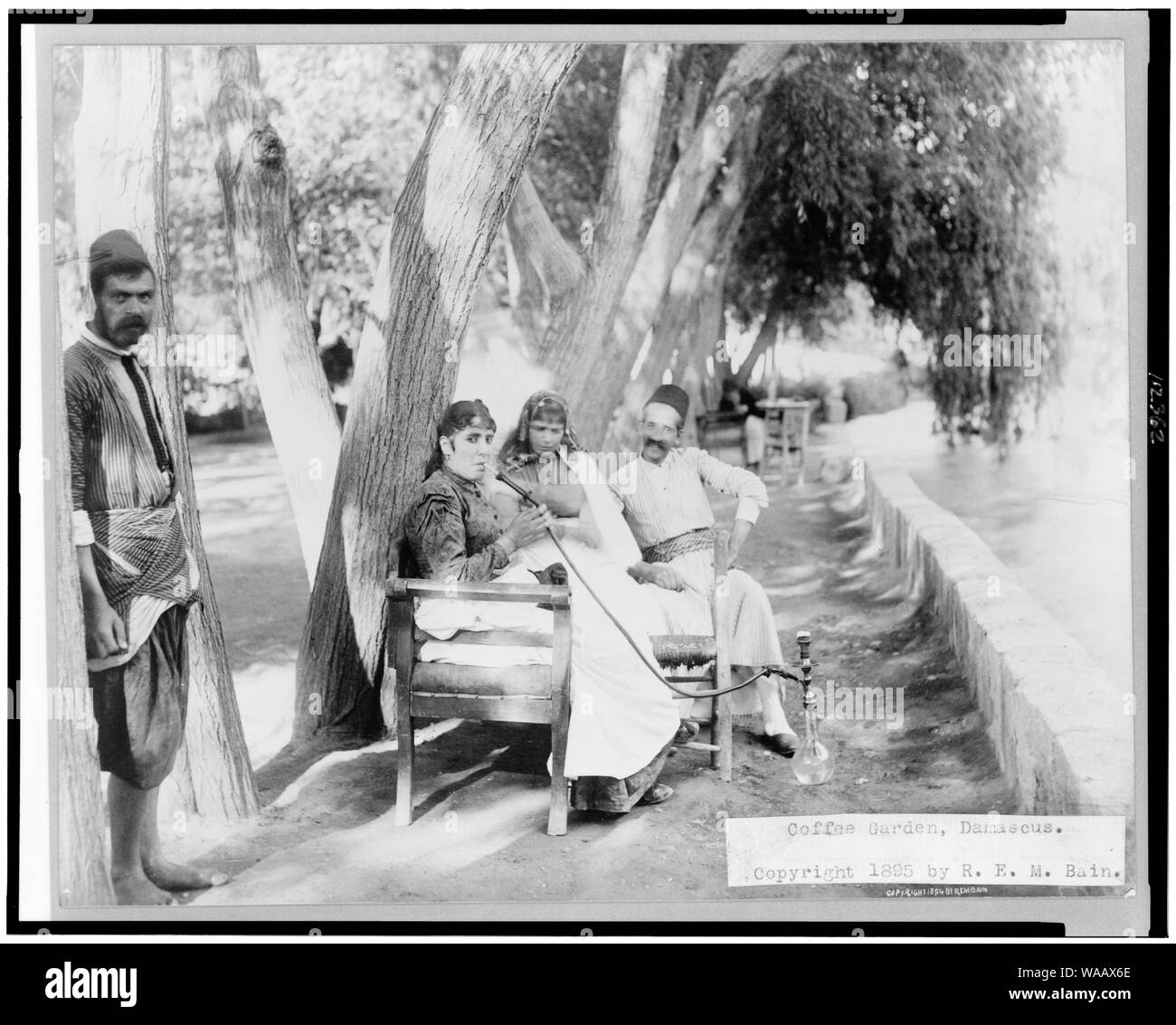 Coffee garden, Damascus Stock Photo Alamy