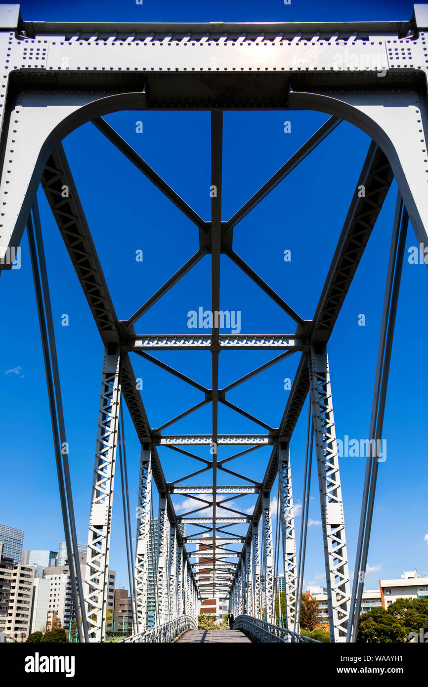 Japan, Honshu, Tokyo, Tennozu Isle, Tennoz Fureai Bridge, 30075645 Stock Photo
