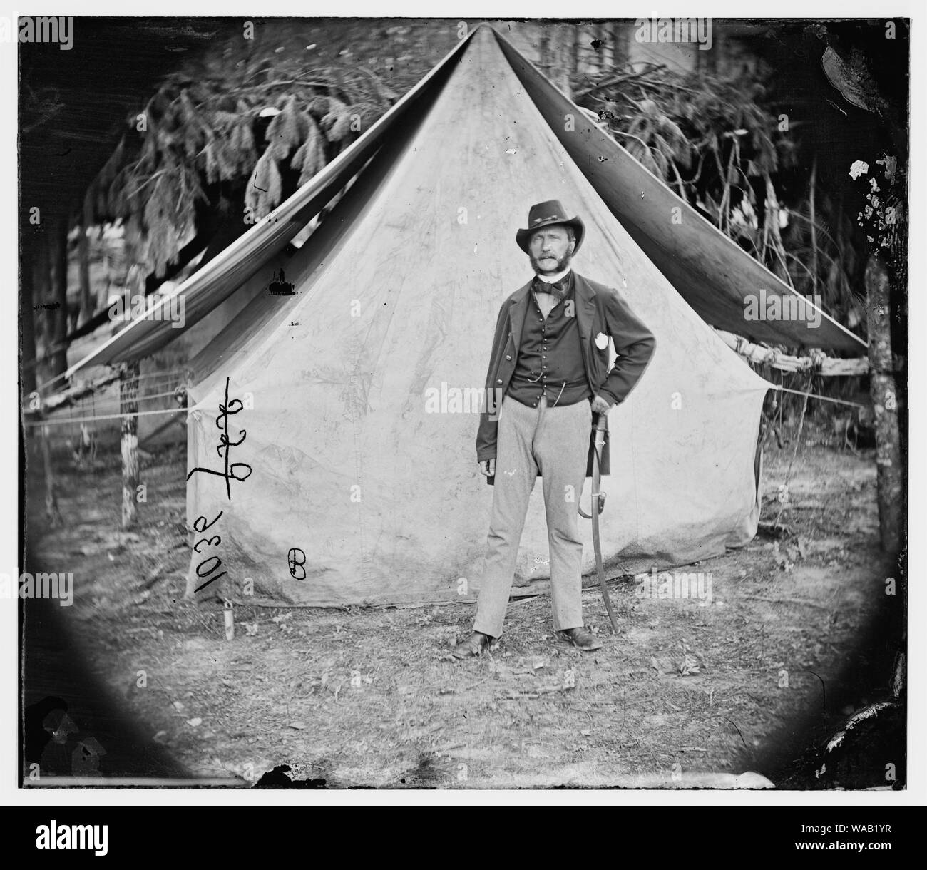 Col. Ernest M.P. Von Vegesack, 20th New York Infantry  (Captain in Swedish army) Stock Photo