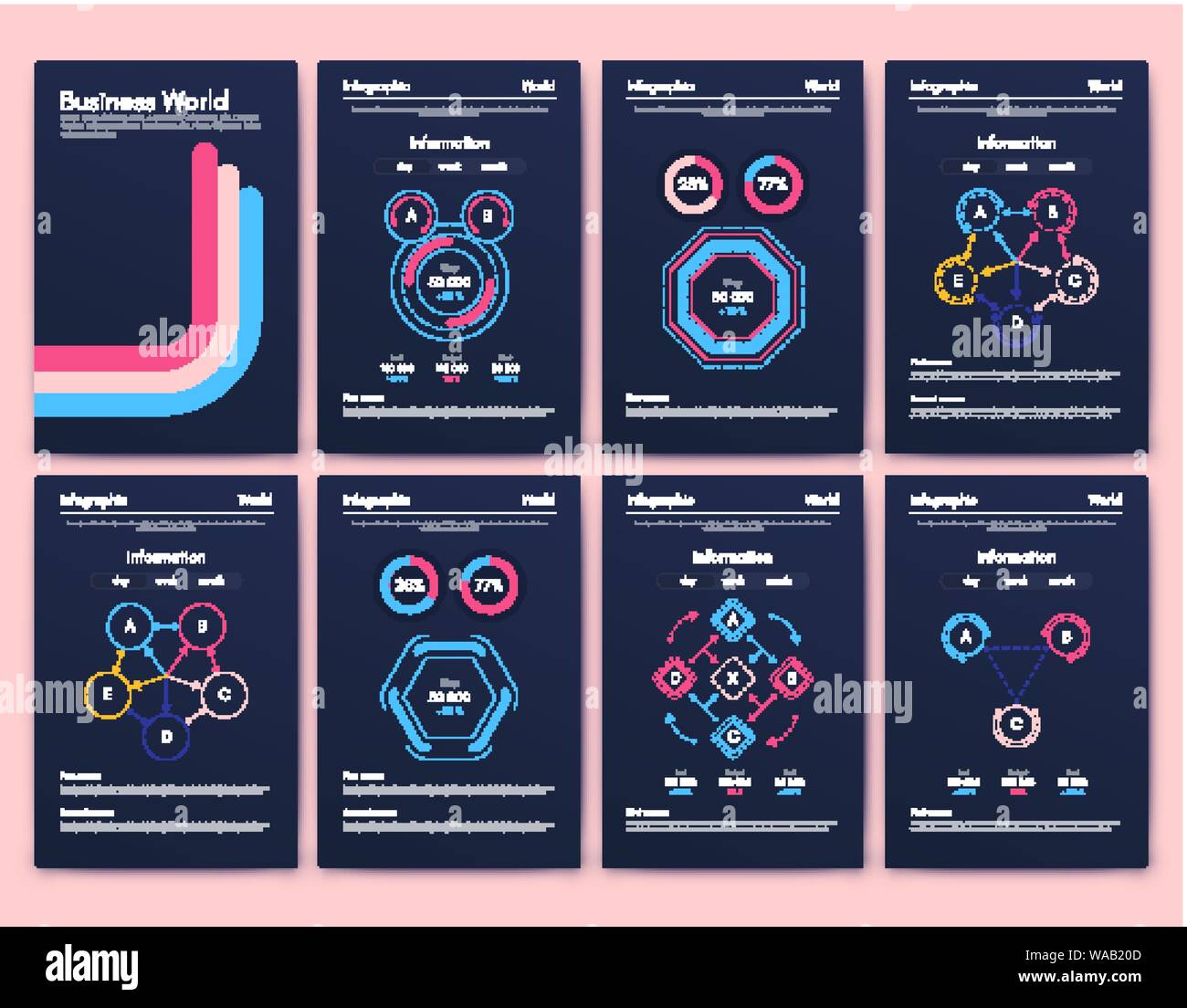 Business/program Graphics Modern infographic vector concept. Business graphics brochures Stock ...
