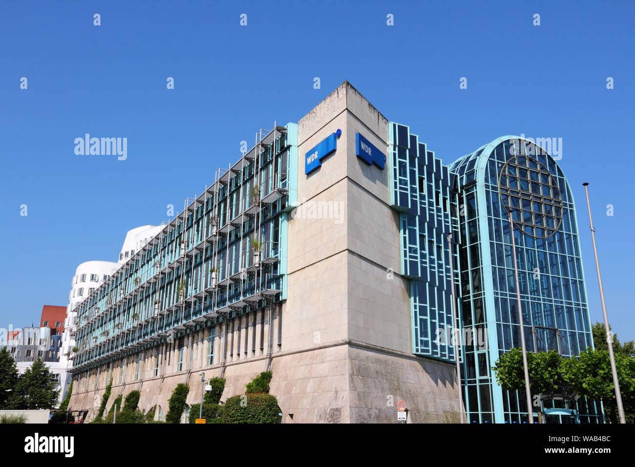 DUSSELDORF, GERMANY - JULY 8, 2013: WDR (Westdeutscher Rundfunk) television  and radio building in Dusseldorf. WDR is a public broadcasting institution  Stock Photo - Alamy