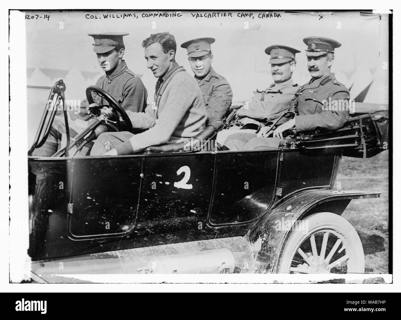 Col. Williams, Commanding Valcartier Camp, Canada Stock Photo