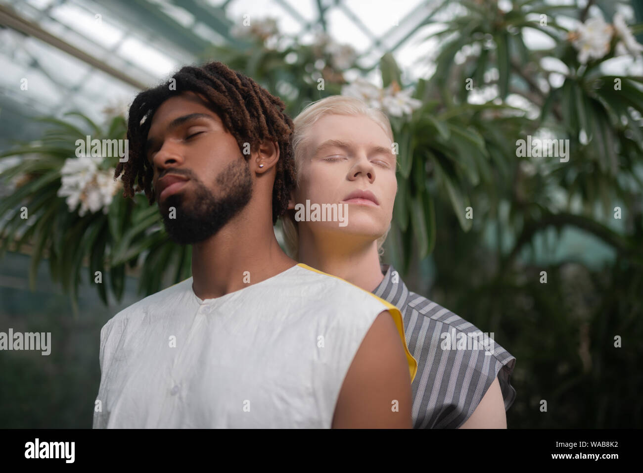 Two men looking different hi-res stock photography and images - Alamy