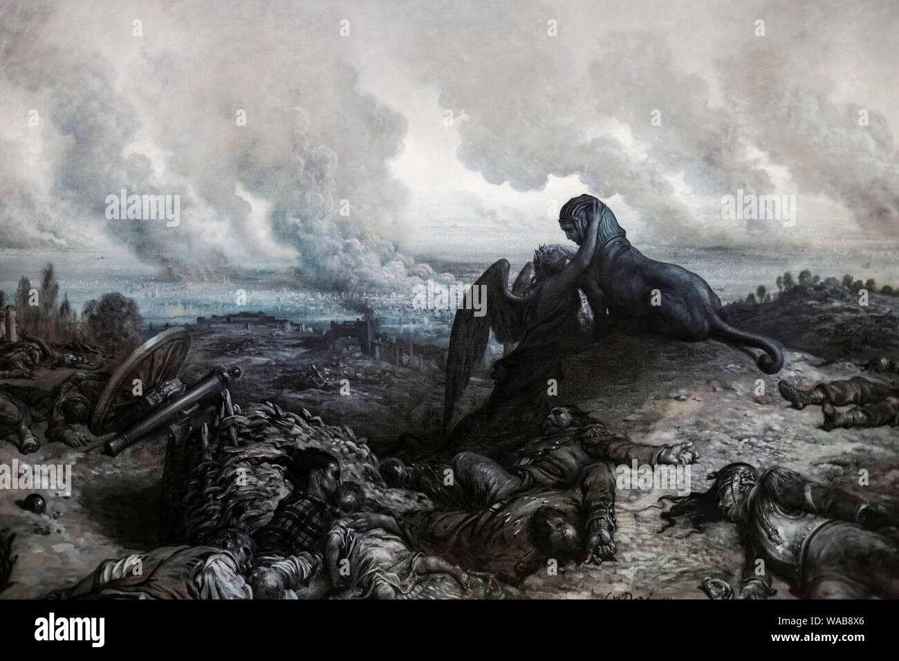 Gustave Doré, The Enigma, painting, 1871 Stock Photo