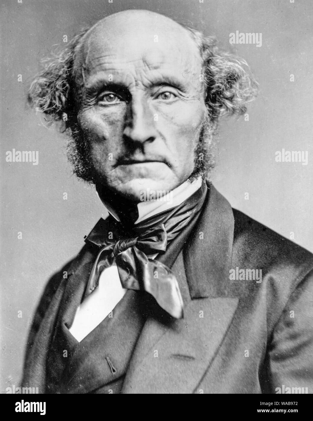 John Stuart Mill, 1806-1873, portrait photograph, circa 1870 Stock Photo