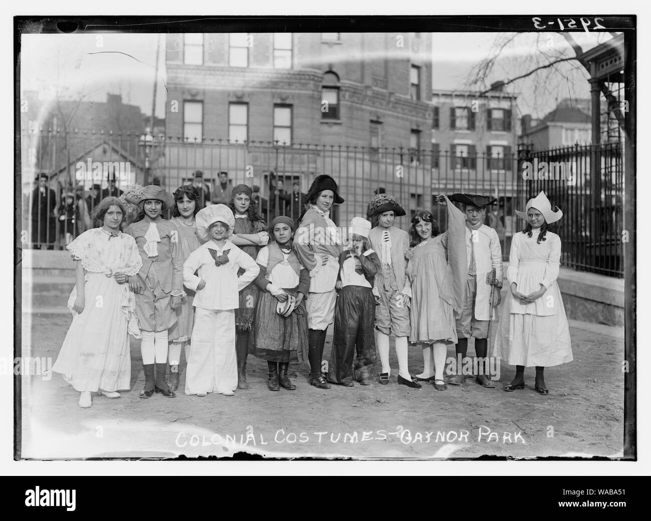 Colonial Costumes -- Gaynor Park Stock Photo