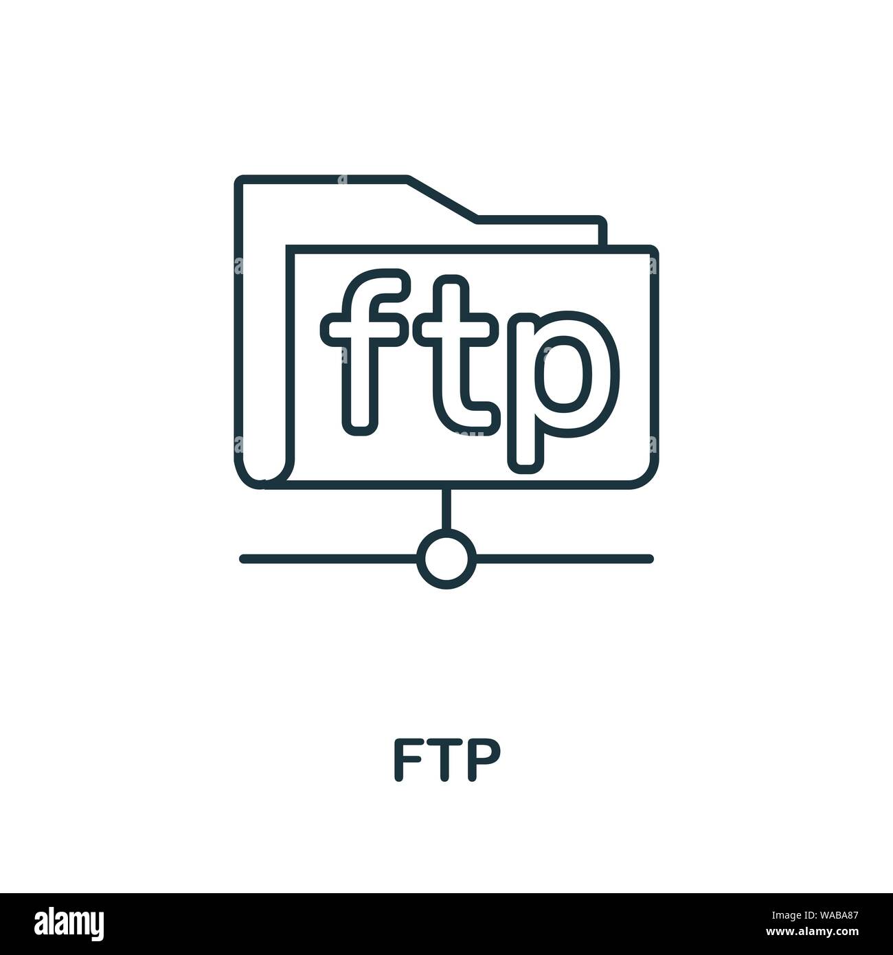 File transfer protocol ftp illustration Stock Vector Images - Alamy
