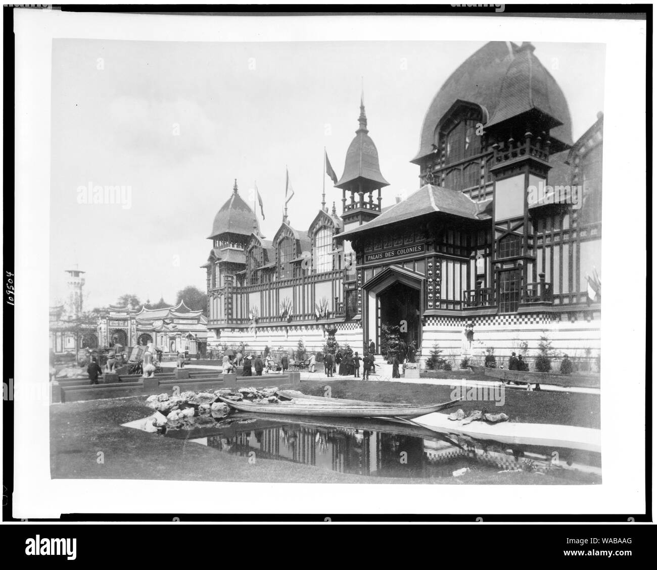 COLONIAL PALACE 8X10 PHOTO PARIS EXPOSITION 1889 