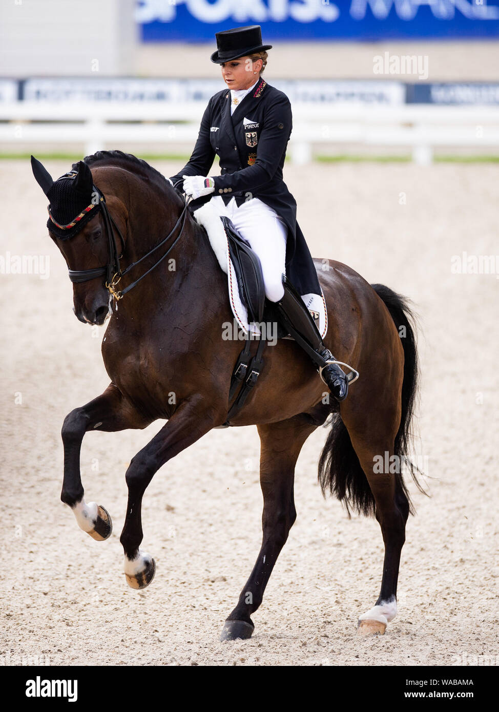 Euro Equestrian Rider Rotterdam, Netherlands. 19th Aug, 2019. European Championships ...