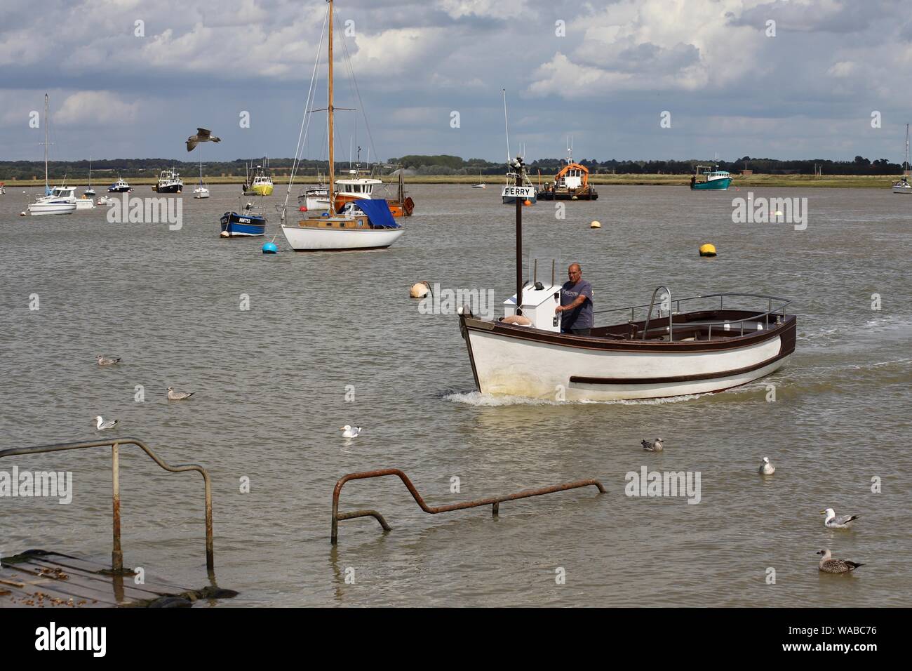 UK Weather Felixstowe Ferry, Suffolk 19 August 2019 Bright, sunny