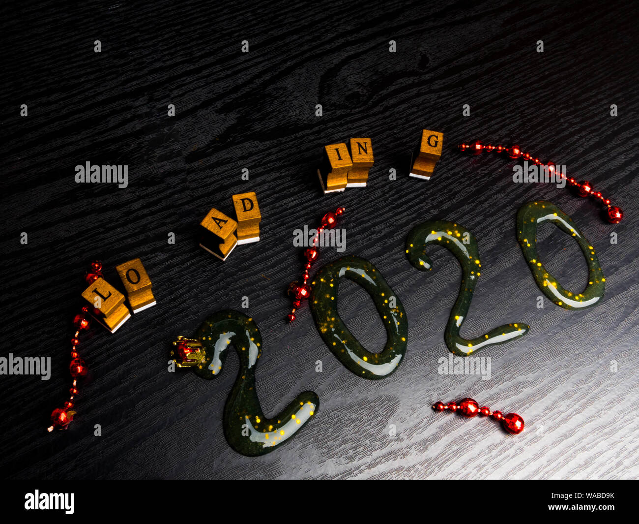 Happy New Year Background For Your Seasonal Flyers Banner Sticker And Greetings Card 19 To Decorarive Red Garland Stock Photo Alamy