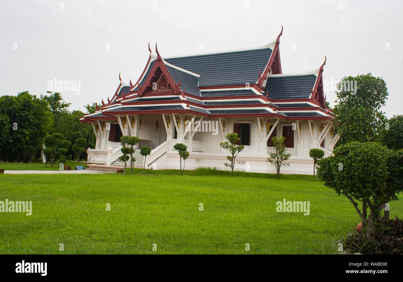 Royal Thai Monastery, Lumbini, Nepal Stock Photo