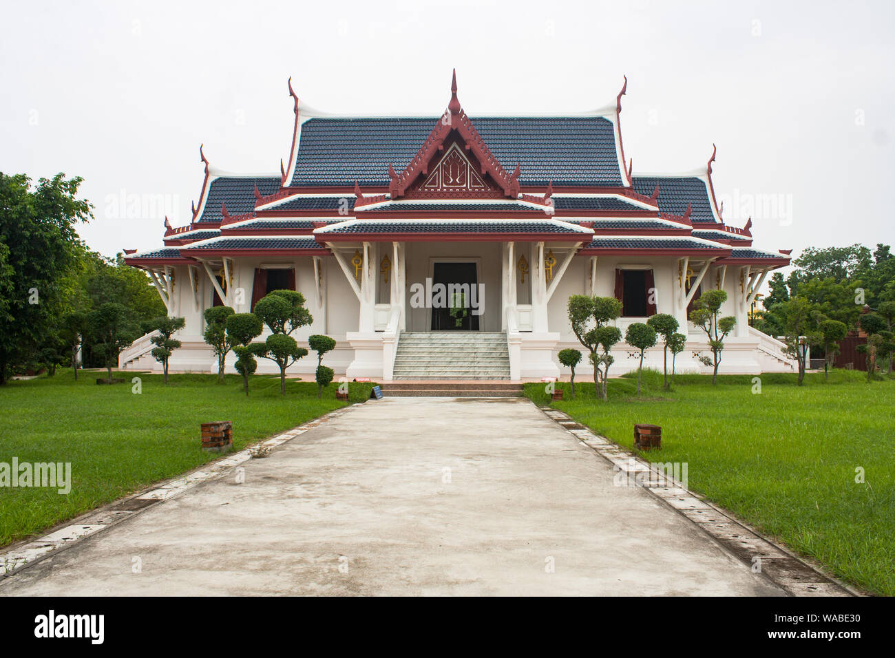 Royal Thai Monastery, Lumbini, Nepal Stock Photo