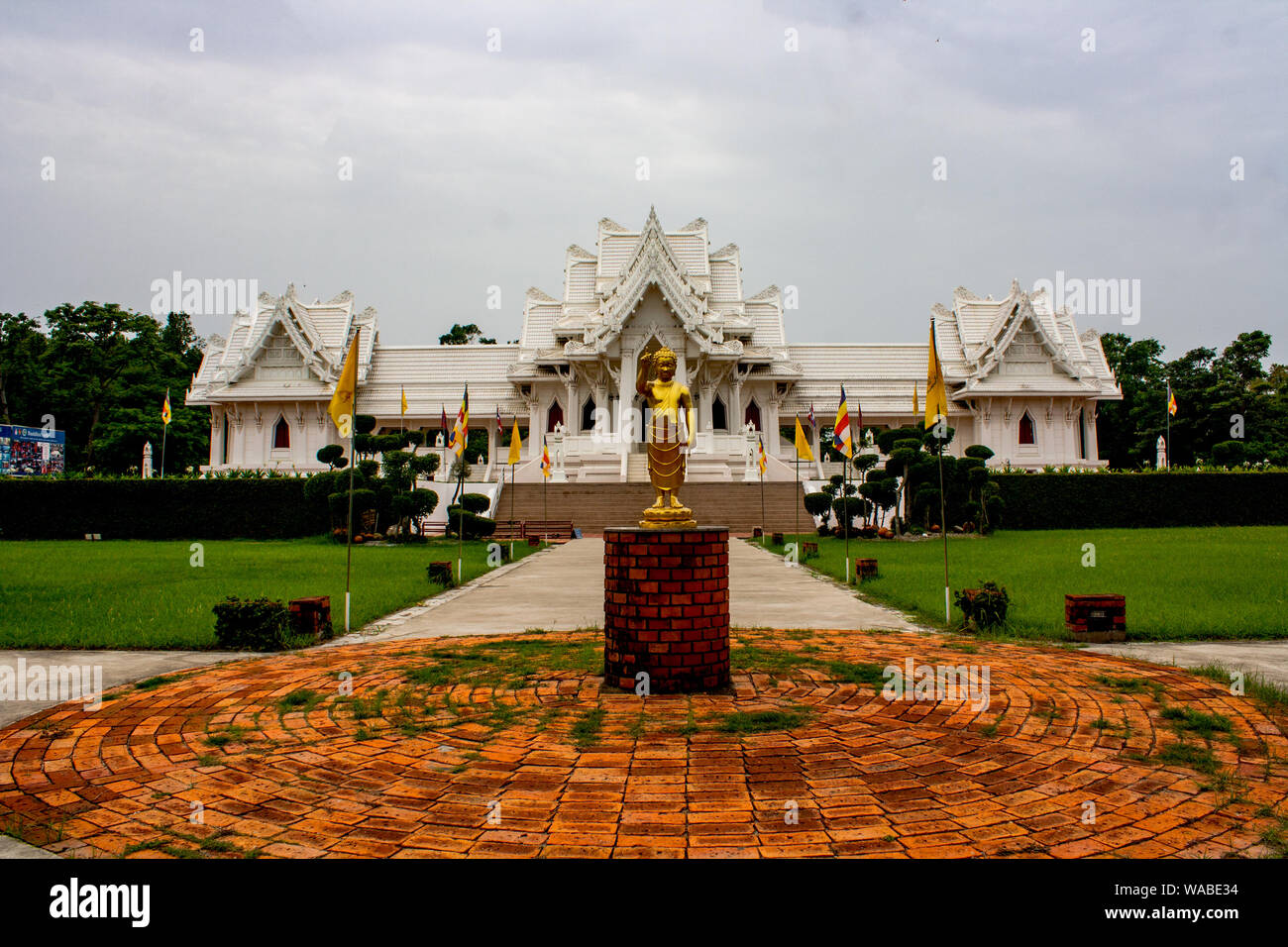 Royal Thai Monastery, Lumbini, Nepal Stock Photo