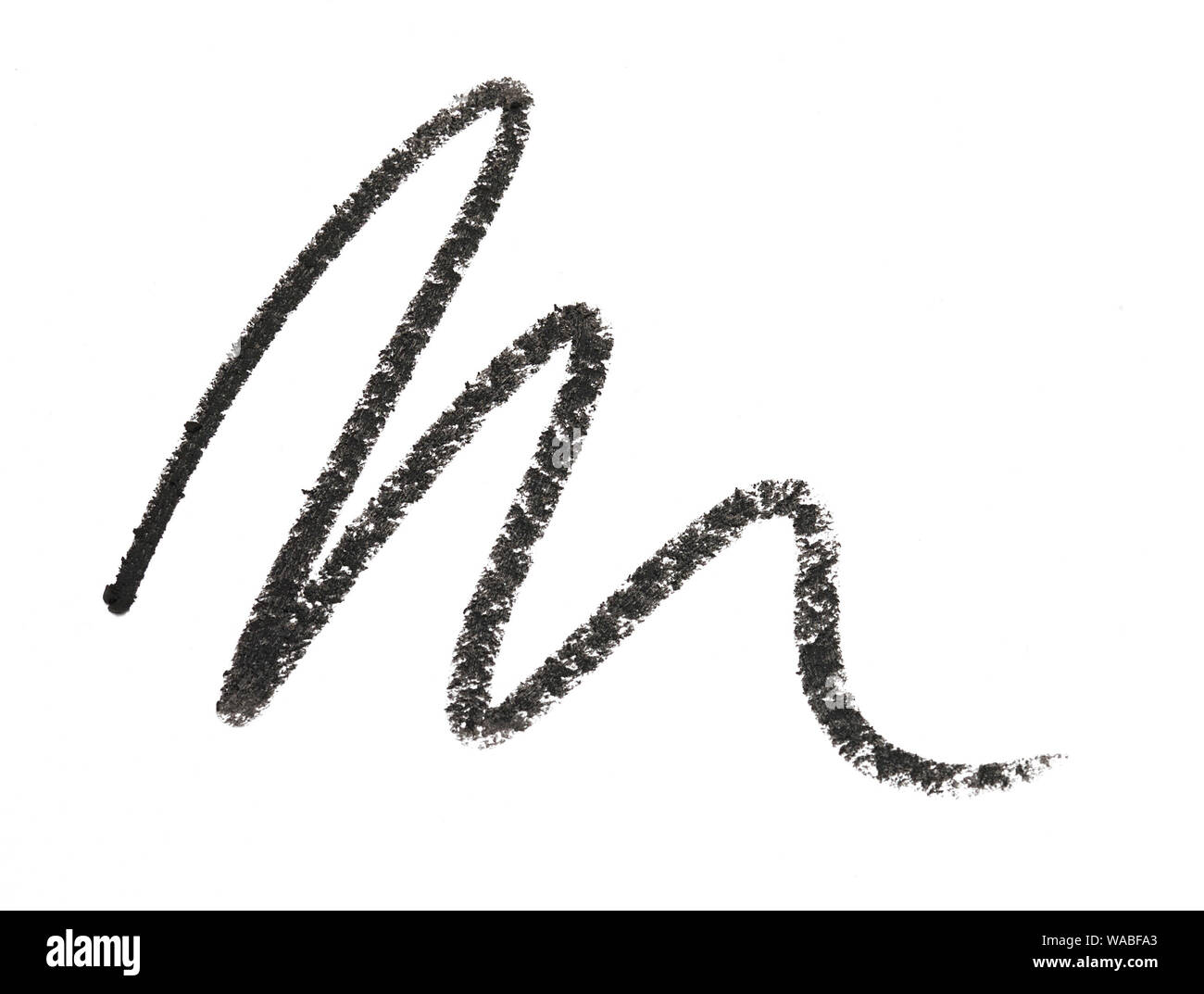 Squiggle of eye liner pencil Stock Photo