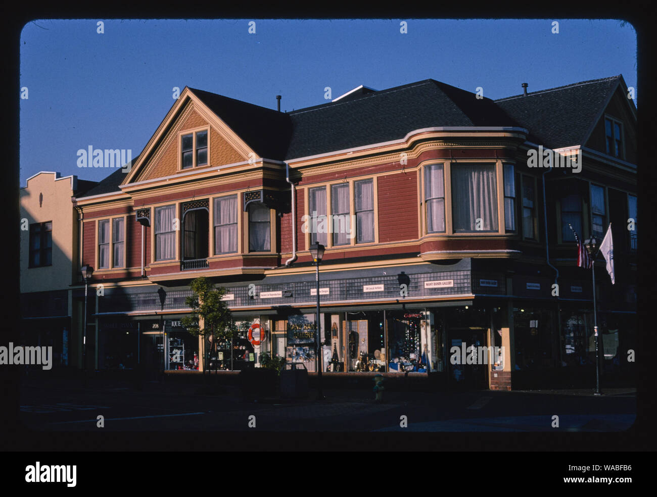 Commercial building, 2nd & F Streets, Eureka, California Stock Photo
