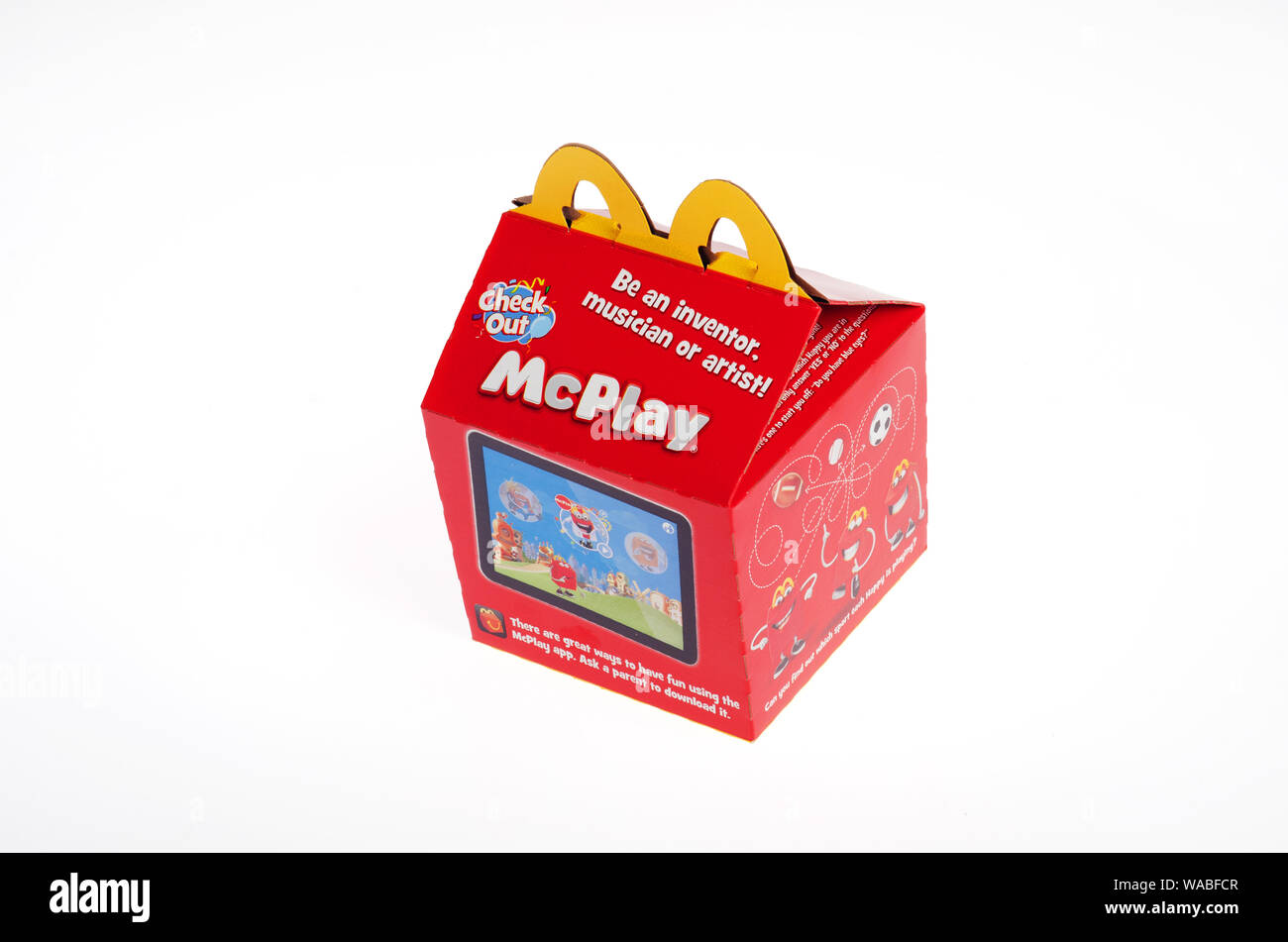 McDonalds Happy Meal Empty Red Box Smile