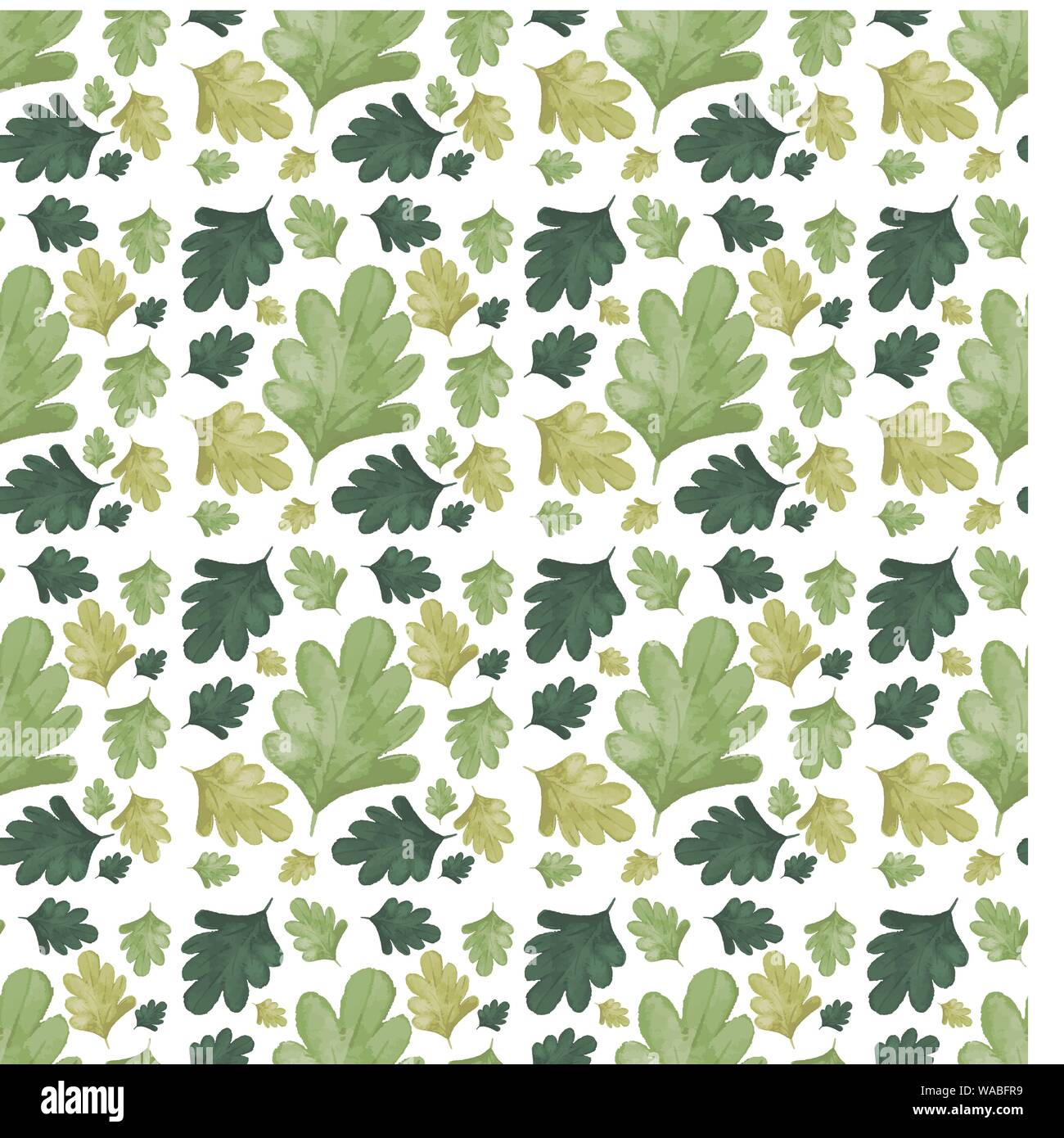Seamless background design with green leaves illustration Stock Vector ...