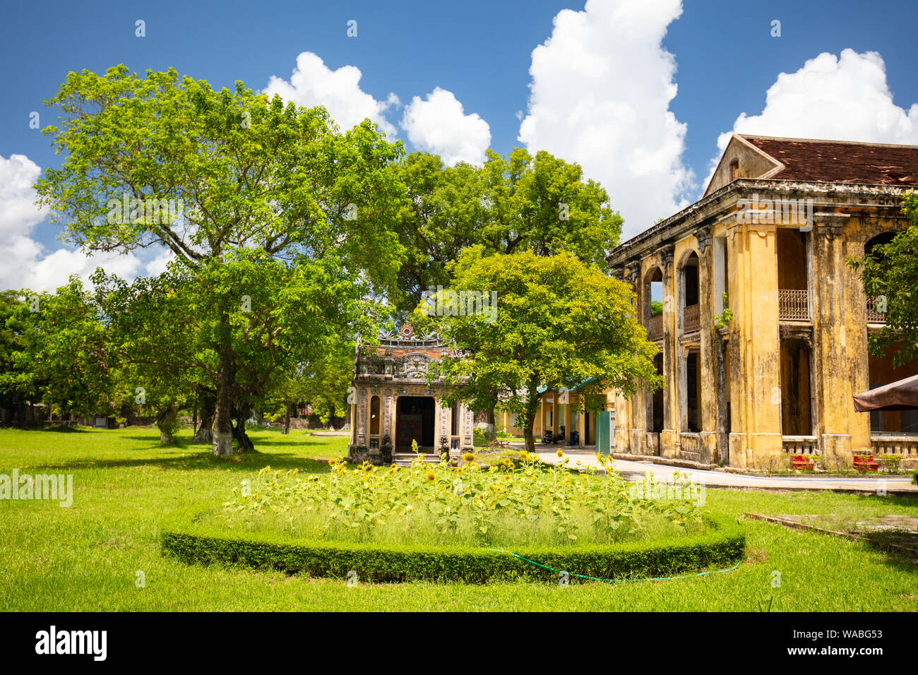 HUE, VIETNAM SEPTEMBER 20, 2018 Buildings in the Forbidden Purple