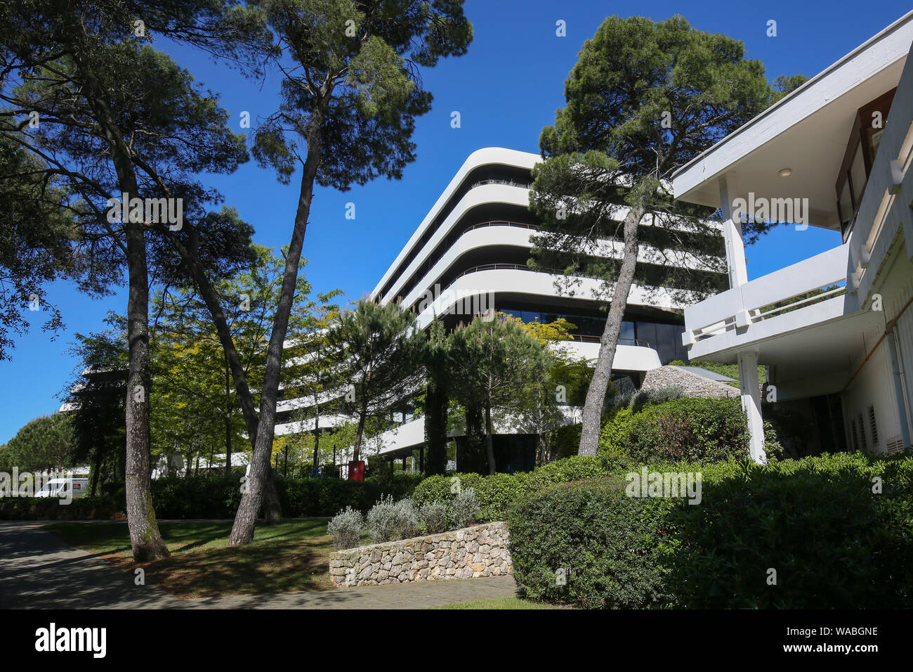 Low angle view of Hotel Lone in Rovinj, Istria, Croatia Stock Photo