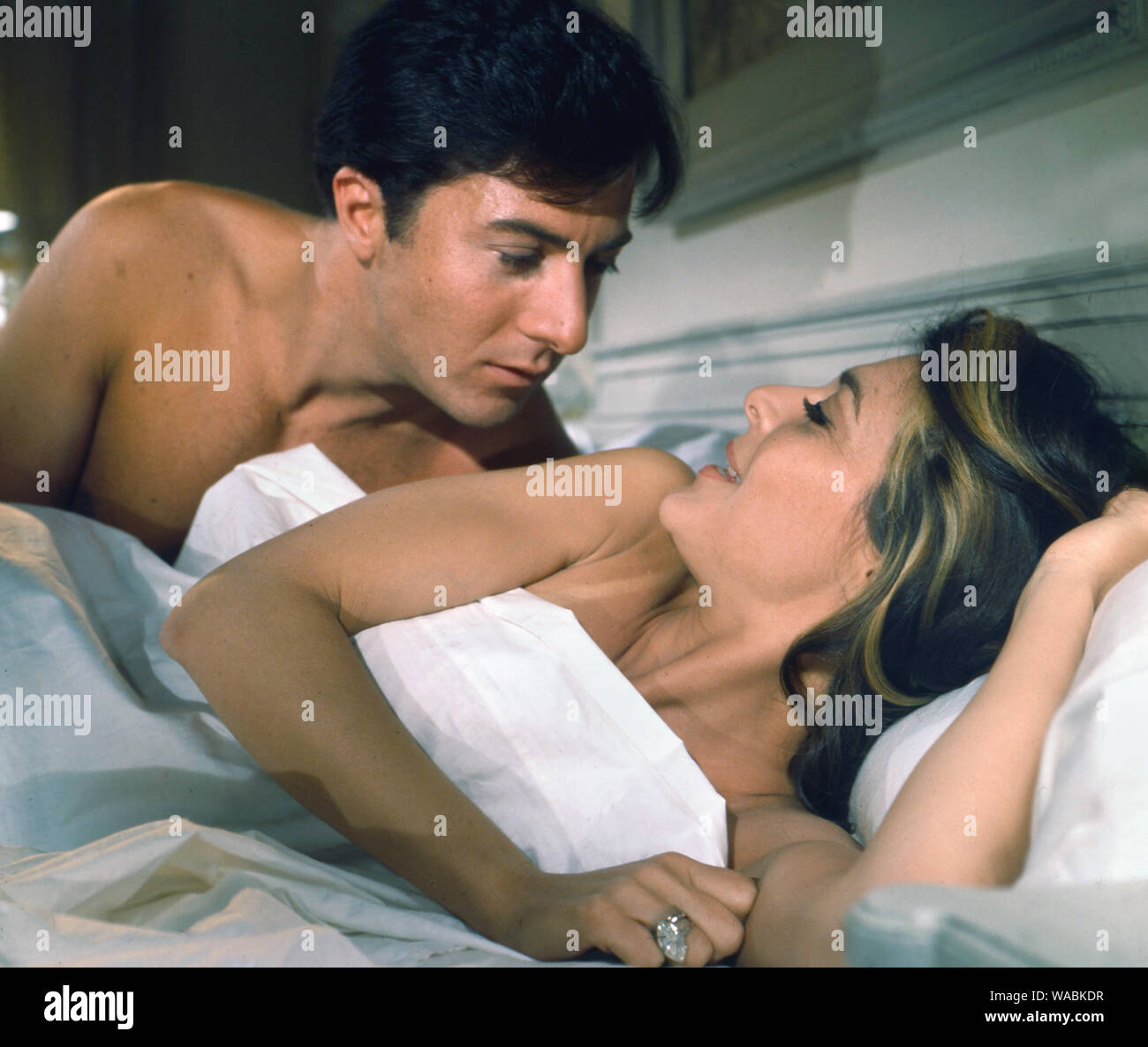 Dustin Hoffman, Anne Bancroft, 'The Graduate' (1967) United Artists  File Reference # 33848-500THA Stock Photo