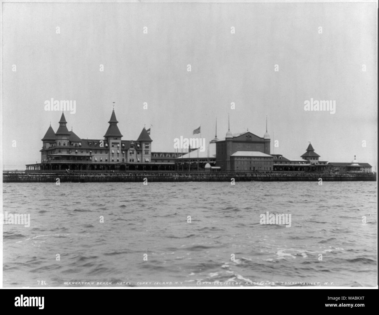 Coney Island, N.Y. Manhattan Beach Hotel Stock Photo Alamy