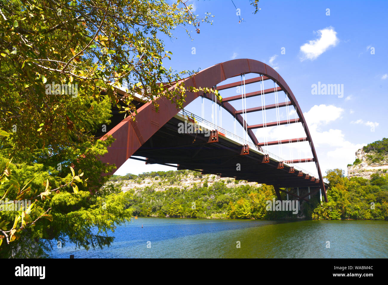 Pennybacker Bridge, also known as 360 bridge, is an iconic Austin
