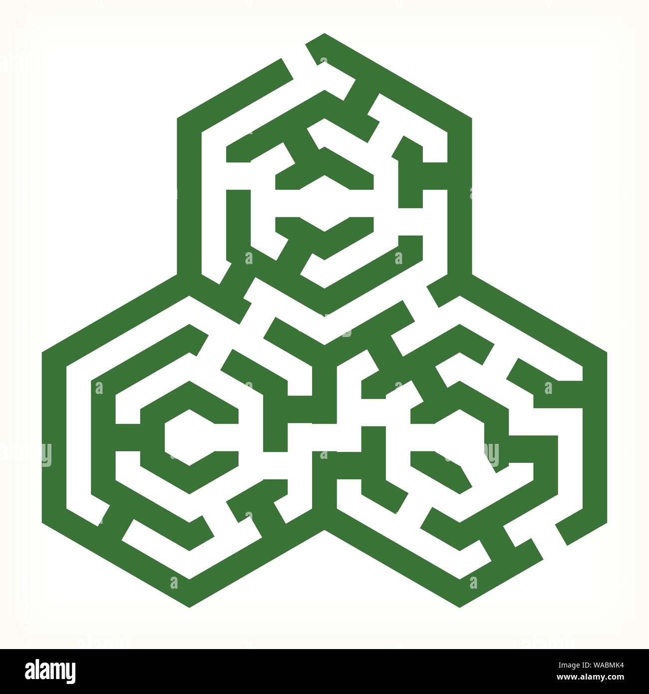 Labyrinth logo symbol hi-res stock photography and images - Alamy