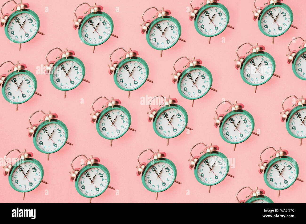 Daylight savings time concept. Set your clocks back with this flat lay