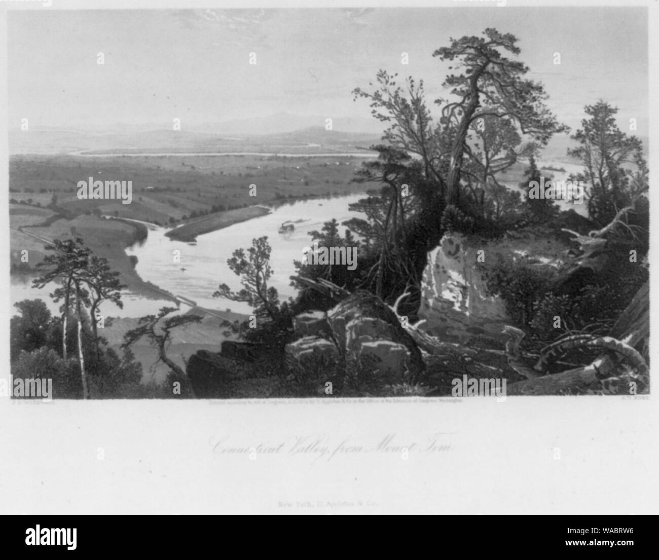 Connecticut Valley from Mt Tom Stock Photo Alamy