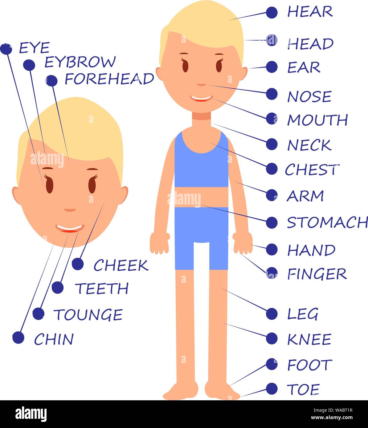 Body Parts Cartoon Images