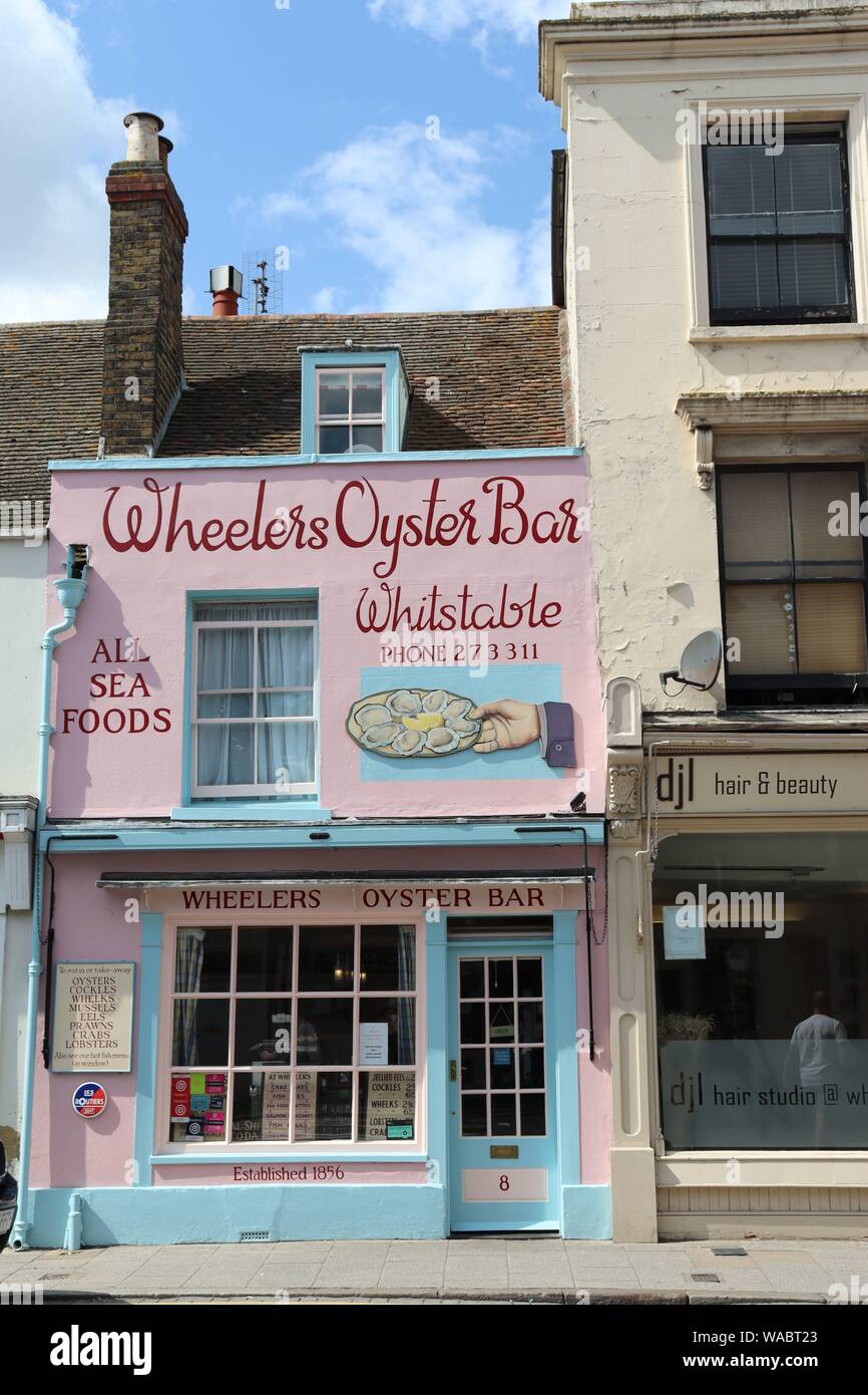 Oyster bar in Whitstable Stock Photo